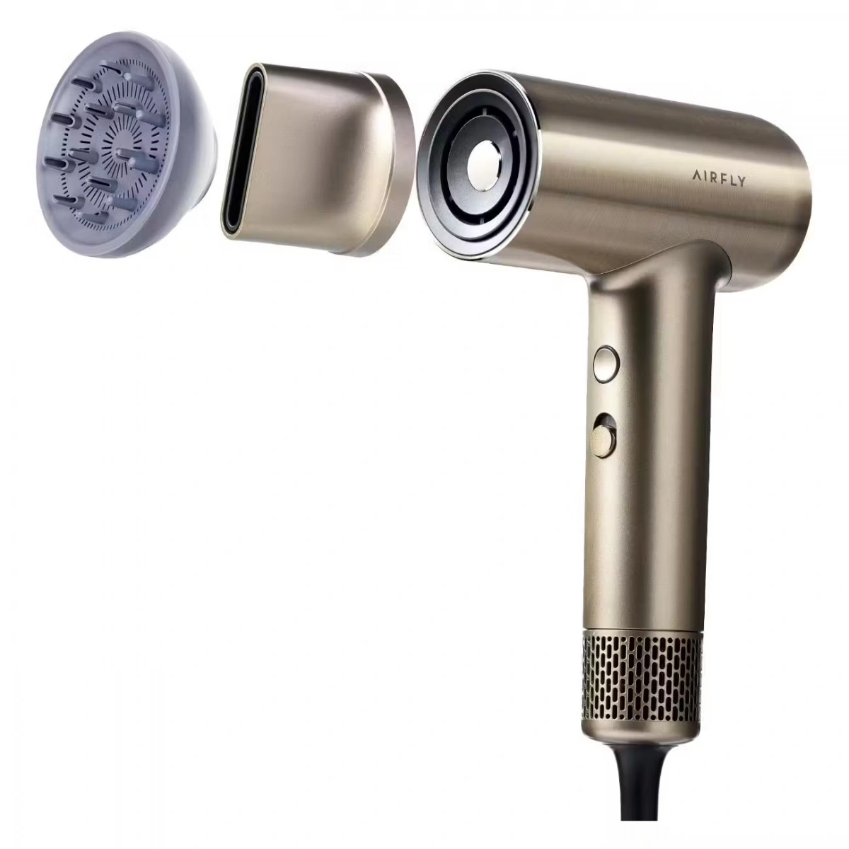 Фен для волос Soocas Airfly P1, Золотистый. Фото 2