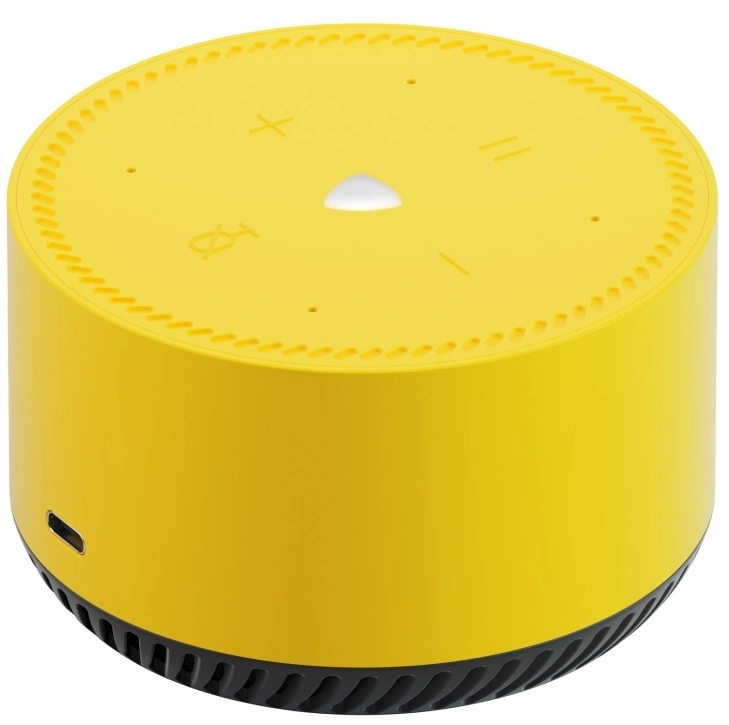 Умная колонка Яндекс.Станция Лайт, Лимон (YNDX-00025). Фото 3
