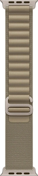 Apple Watch Ultra 2 GPS+Cellular 49mm, ремешок "Olive Alpine Loop" размер M 145-190 mm (MRFJ3). Фото 3