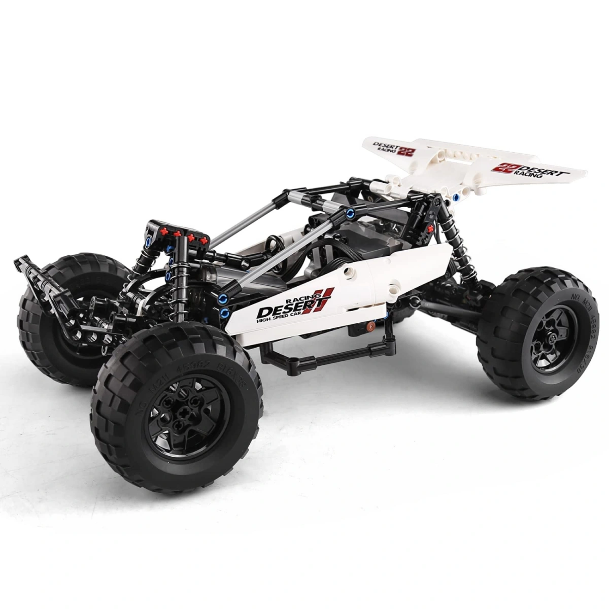 Конструктор Mould King Models 18001. Desert Buggy, 394 детали, двигатель, Белый. Фото 3