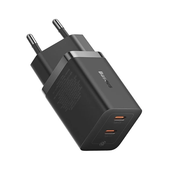 Сетевое зарядное устройство Baseus GaN5 Pro Fast Charger C+C 40W, Черный (CCGP180101). Фото 2