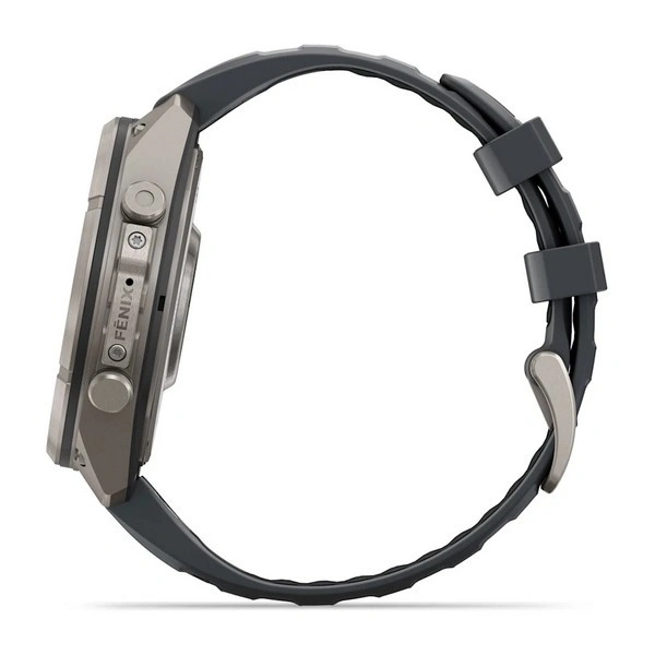 Умные часы Garmin Fenix 9 Pro 47MM, АMOLED, LTE, Титановый корпус/графитово-чёрный силиконовый ремешок (010-04336-20). Фото 7