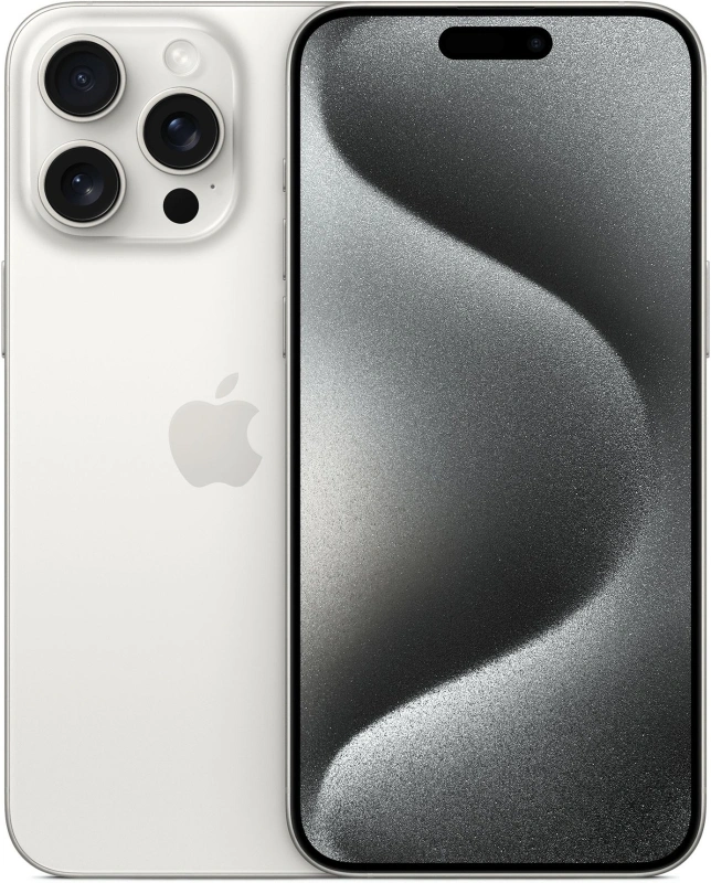 Смартфон Apple iPhone 15 Pro 128Gb White Titanium (eSIM+SIM). Фото 1