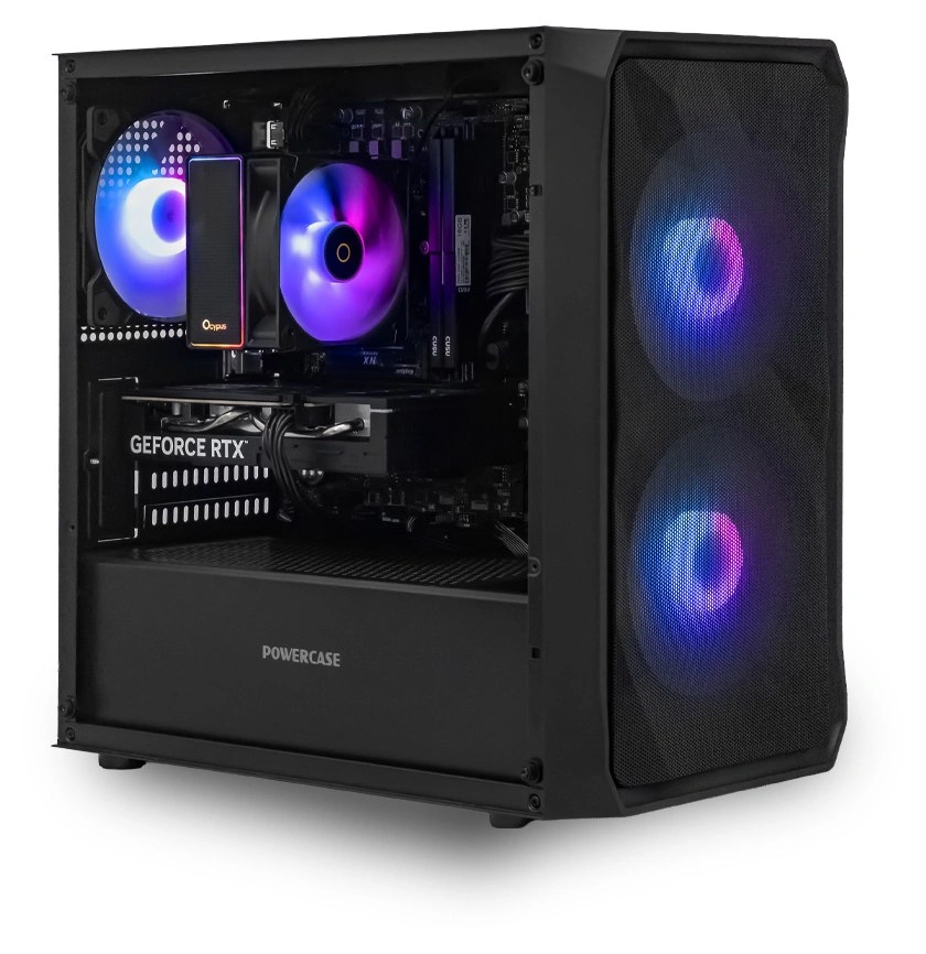 Системный блок CORE S (SM04 Intel Core i3-12100, 16Гб DDR4, RTX5060, SSD 512Гб M.2, Gigabyte H610M-K, 650Вт). Фото 1