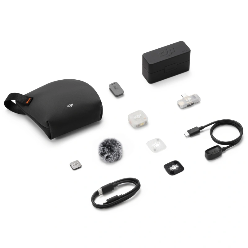 Микрофон беспроводной DJI Mic Mini 2S (1 TX + 1 Mobile RX + Charging Case) (DMMR02/DMMT03). Фото 1