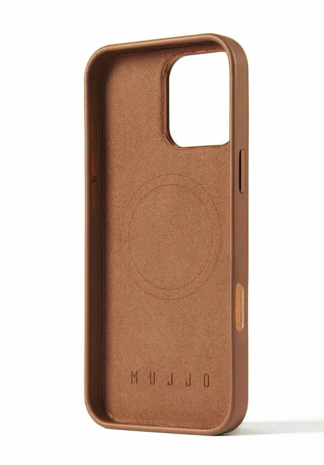 Накладка Mujjo Leather Case With MagSafe для iPhone 16 Pro, Tan (MUJJOCL051TN). Фото 2