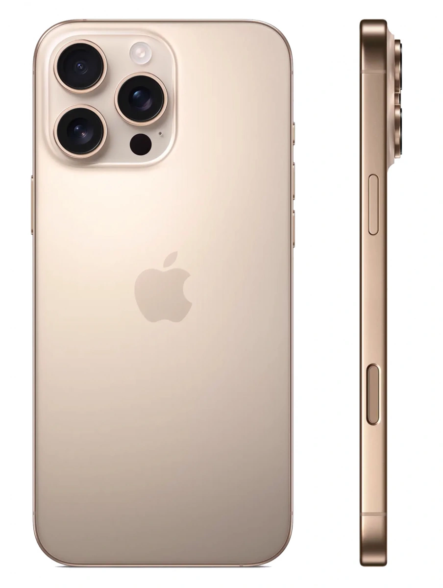 Смартфон Apple iPhone 16 Pro 128Gb Desert Titanium (eSIM+SIM) (Без RuStore) (Уцененный товар). Фото 2