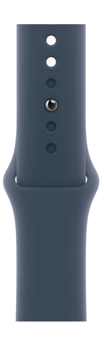 Apple Watch SE 2023, 40 мм, алюминий цвета "серебро", Storm Blue Sport Band, размер M/L (MRE23). Фото 3