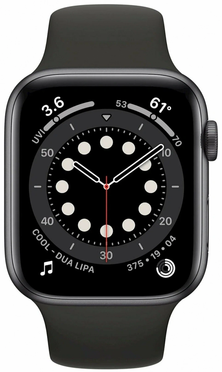 Умные часы Apple Watch Series 6, 40 мм, алюминий цвета "серый космос" (Уцененный товар). Фото 2