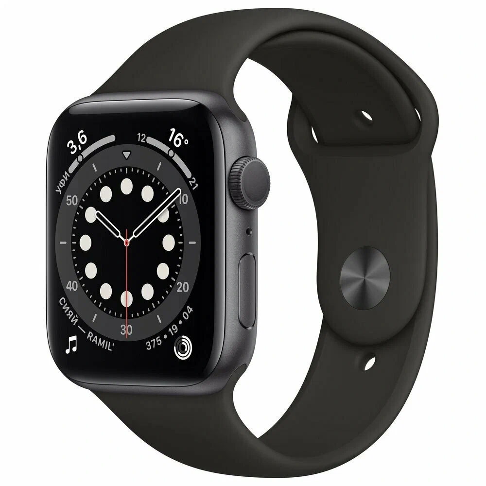 Умные часы Apple Watch Series 6, 40 мм, алюминий цвета "серый космос" (Уцененный товар). Фото 1