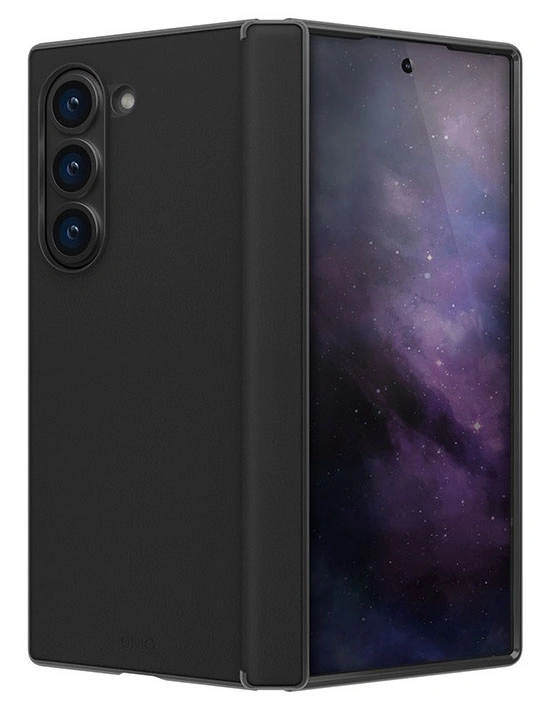 Чехол Uniq Hybrid для Samsung Galaxy Z Fold 6 ORA Premium leatherette, Black (GZFOLD6HYB-ORABLK). Фото 1