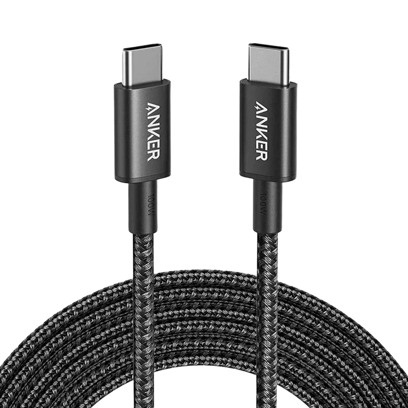 Кабель Anker USB-C to USB-C 100W 1.8m, Black (A8757611). Фото 1