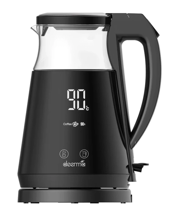 Электрический чайник Deerma DEM-SH90W, Чёрный. Фото 1