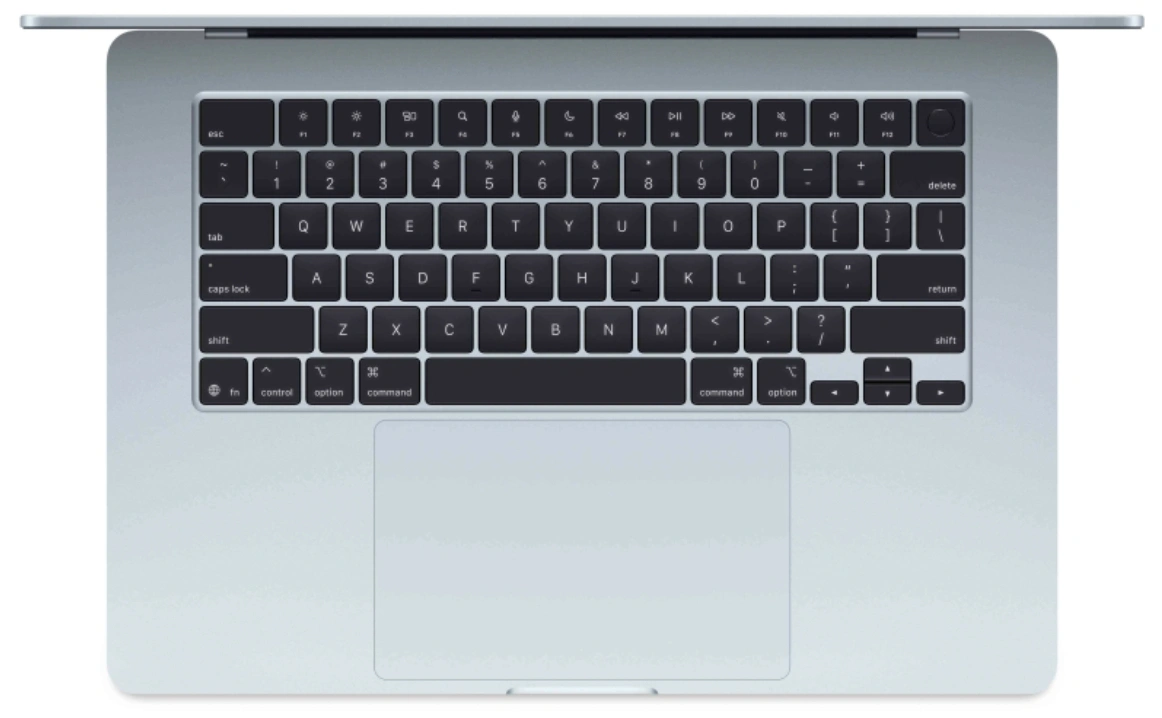 Apple MacBook Air 15" 2026 1Тб Небесно-голубой (MDVT4) (M5, 10C CPU/10C GPU, 16Гб, 1Тб SSD). Фото 2
