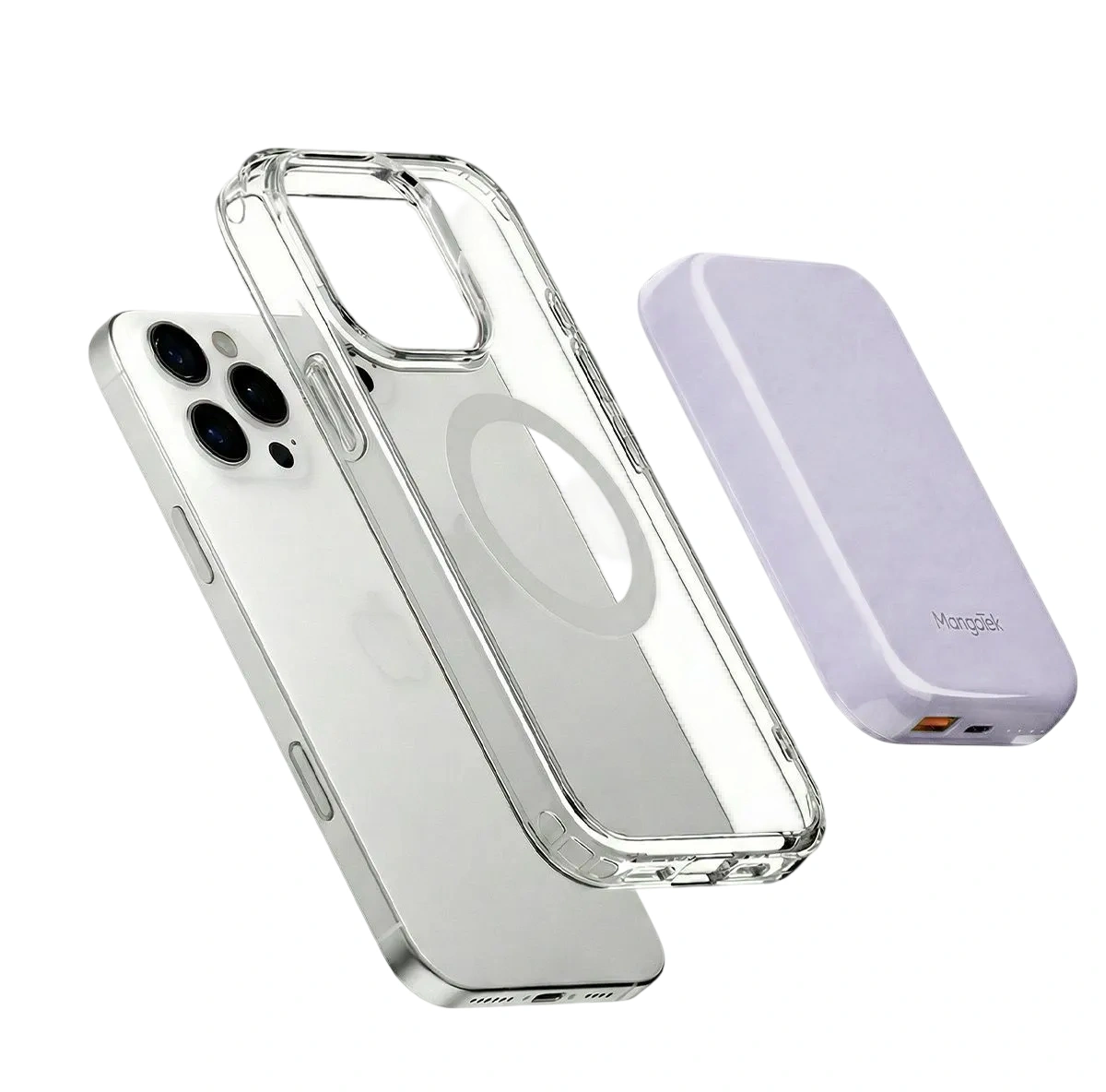 Внешний аккумулятор MangoTek MGP03 MagSafe 10000 мАч, Фиолетовый. Фото 2