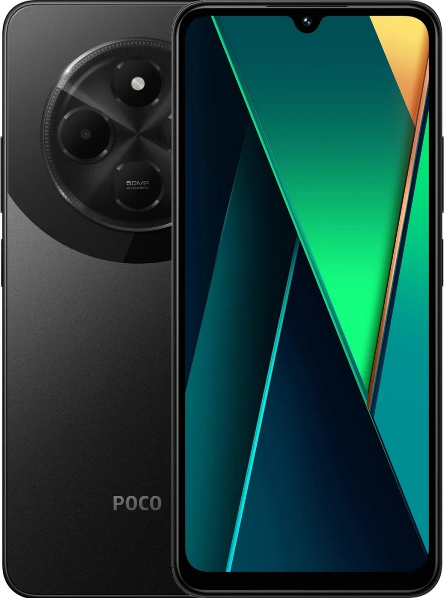 Смартфон Poco C75 6/128Gb Black. Фото 1