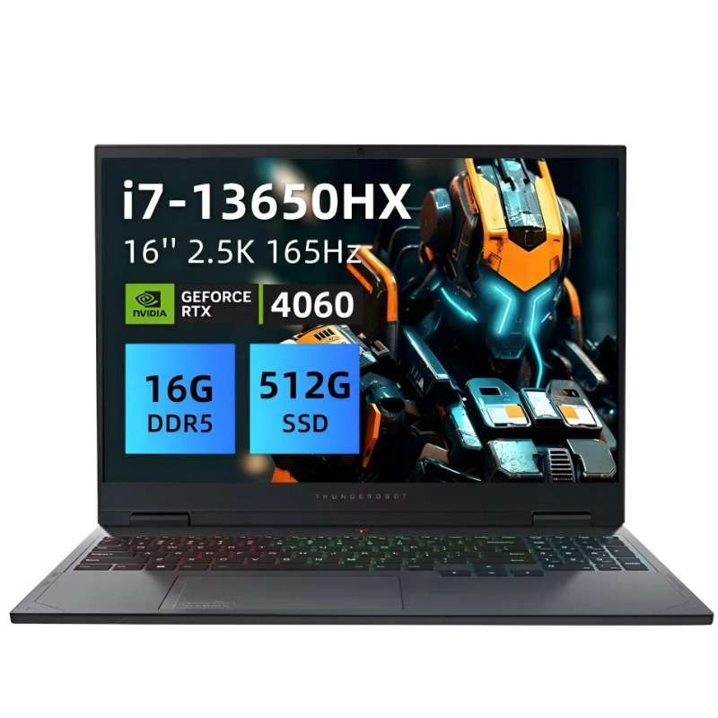 Ноутбук Thunderobot R16 Black (16" Intel Core i7 13650H, 16GB, 512GB SSD, Nvidia RTX 4060, Windows 11). Фото 1