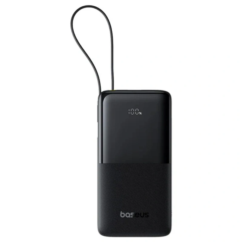 Внешний аккумулятор Baseus Bipow 2 Digital Display Power bank 10000mAh 20W, Чёрный (P10077101113-00). Фото 1