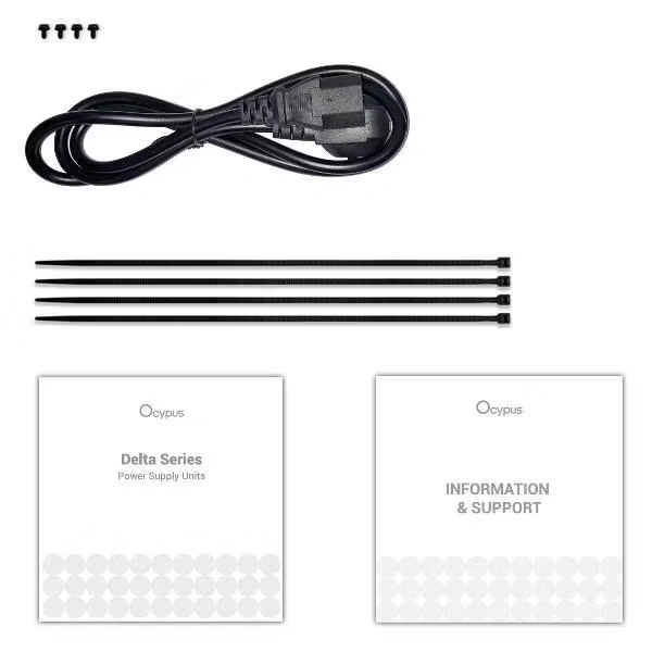 Блок питания Ocypus Delta P750 [Delta-P750-B1FDBK024X-EU] Чёрный. Фото 4