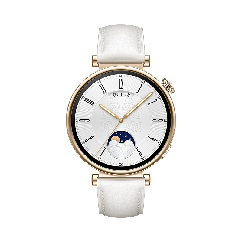 Умные часы Huawei Watch GT 4 41mm, Белый/Белый кожаный ремешок (ARA-B19). Фото 2