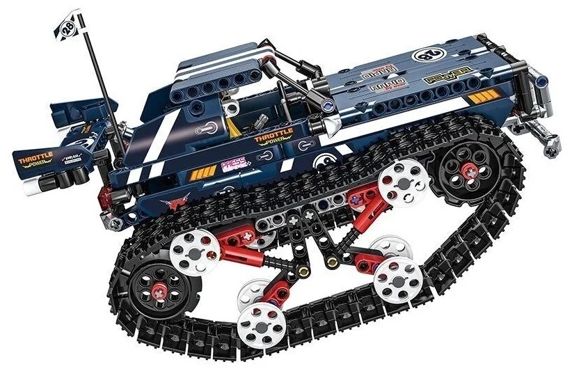 Конструктор Mould King Techinque 13025. Гусеничный джип, 626 деталей, пульт ДУ, двигатель. Фото 4