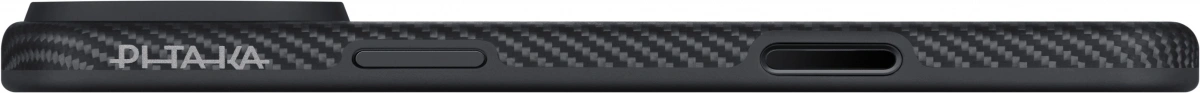 Накладка Pitaka для iPhone 17 Pro Aramid UltraGuard Case, Чёрно-серая (KI1701PB). Фото 6