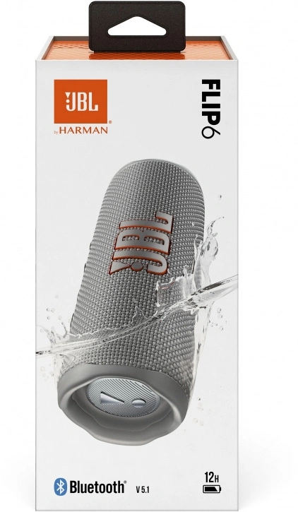 Беспроводная акустика JBL Flip 6, Grey (JBLFLIP6GREY). Фото 7