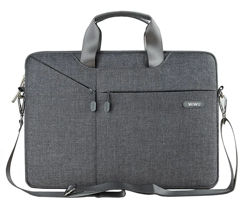 Сумка для ноутбука Wiwu Gent Business Handbag 15.6", Серая. Фото 1