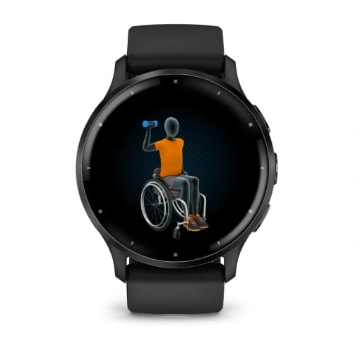 Умные часы Garmin Venu 3 Black with Black Buckle. Фото 5