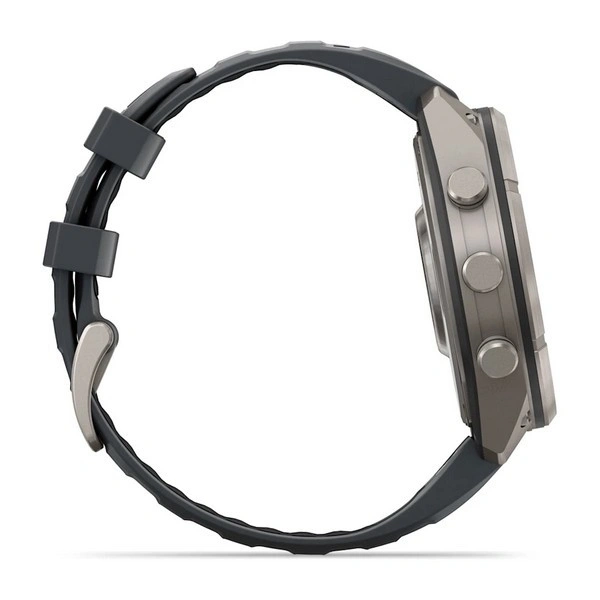 Умные часы Garmin Fenix 9 Pro 47MM, АMOLED, LTE, Титановый корпус/графитово-чёрный силиконовый ремешок (010-04336-20). Фото 5