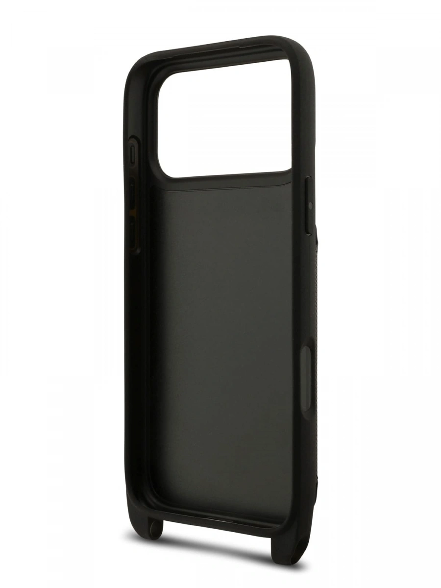 Накладка Lagerfeld для iPhone 17 Pro Max Crossbody cardslot PU Saffiano NFT Karl&Choupette Hard, Black (KLHCP17XCSAKCPMK). Фото 8