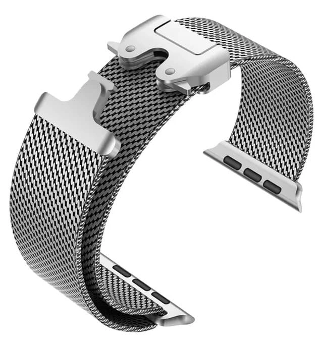 Ремешок Titanium Milanese Loop для Apple Watch 44/45/46/49мм, Silver. Фото 1