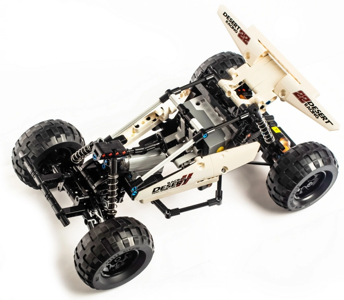 Конструктор Mould King Models 18001. Desert Buggy, 394 детали, двигатель, Белый. Фото 5