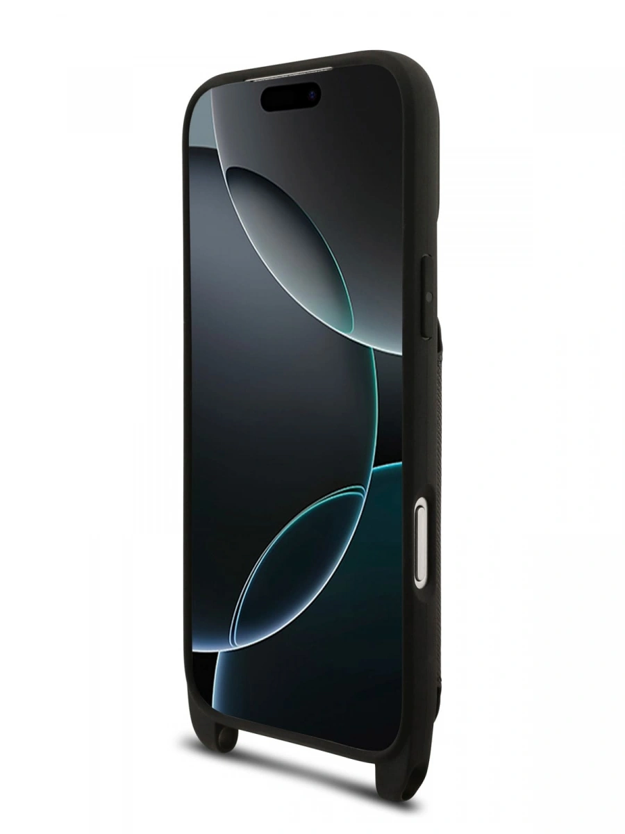 Накладка Lagerfeld для iPhone 17 Pro Max Crossbody cardslot PU Saffiano NFT Karl&Choupette Hard, Black (KLHCP17XCSAKCPMK). Фото 6