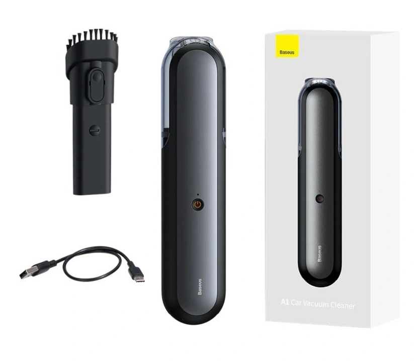 Автомобильный пылесос Baseus A1 Car Vacuum Cleaner, Чёрный (VCAQ010001). Фото 5