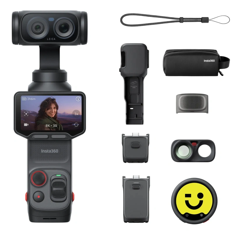 Экшн-камера Insta360 Luna Ultra Creator Bundle, Чёрный (CINSABTA). Фото 1