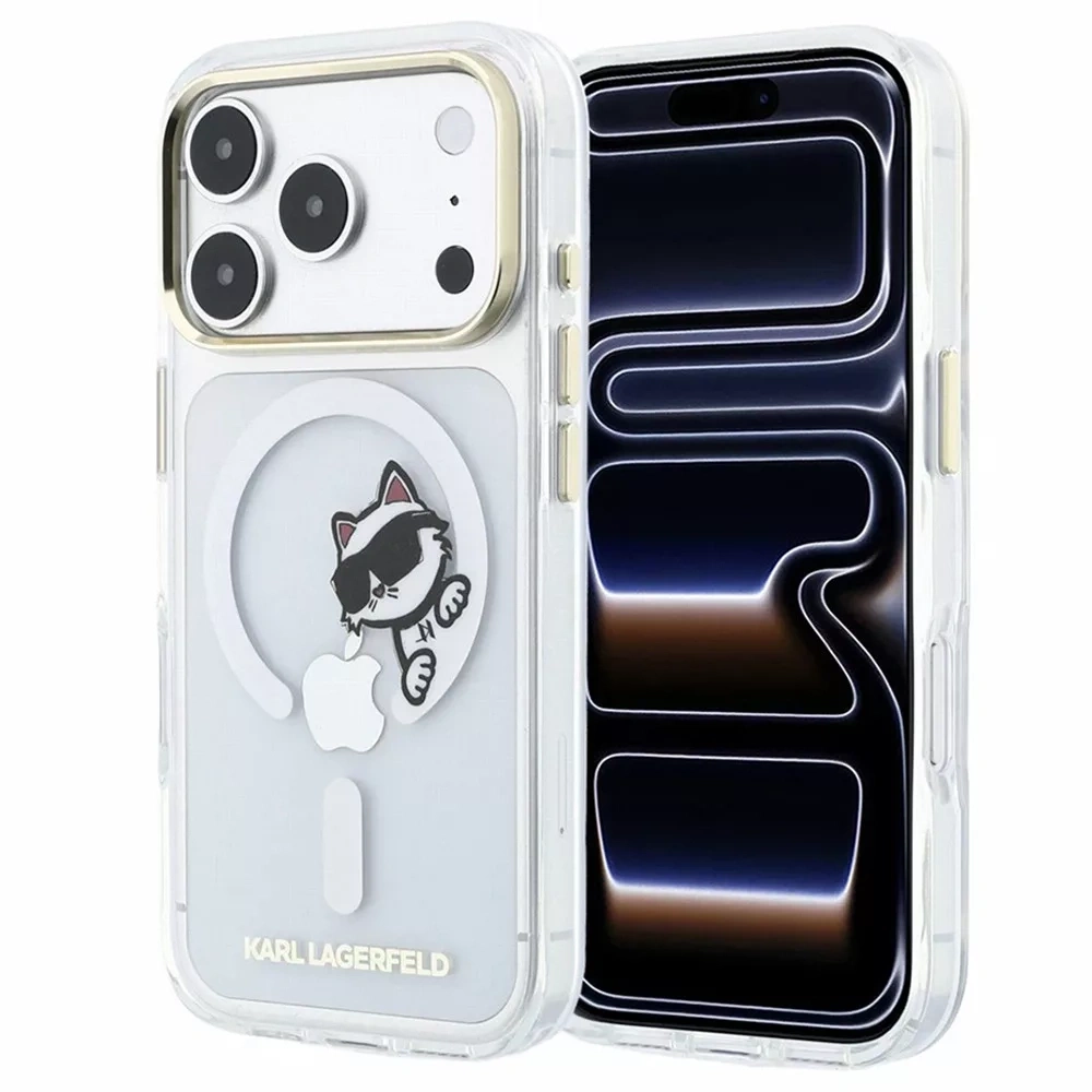 Накладка Lagerfeld для iPhone 18 Pro Max/17 Pro Max IML Sketch Choupette Hard (MagSafe), Transparent (KLHMP18X6HCPSCT). Фото 1