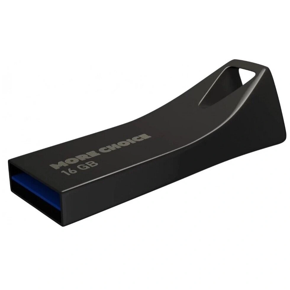 Накопитель More Choice MF16m 16GB USB 3.0 металлический корпус, Black. Фото 2