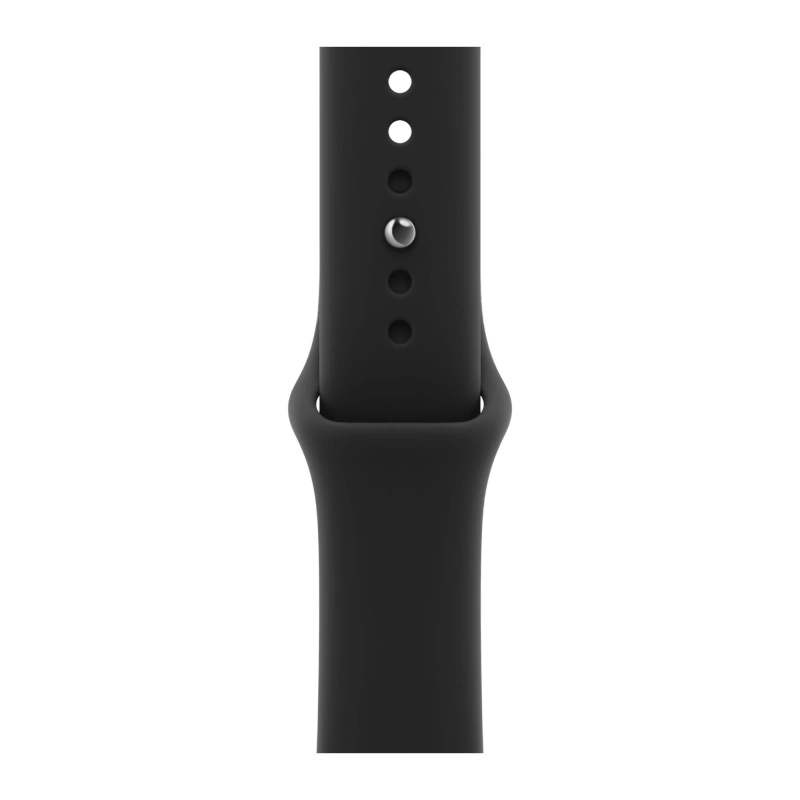 Умные часы Apple Watch Series 12 GPS, 42мм, Чёрный алюминиевый корпус, спортивный ремешок чёрного цвета, размер M/L 150-200 мм (MJEC4). Фото 3