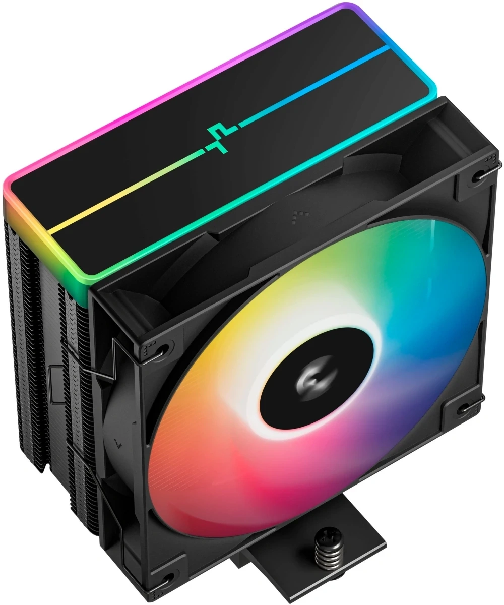 Кулер для процессора DeepCool AG400 BK ARGB V2, Чёрный (R-AG400-BKAMMN-GJD). Фото 3