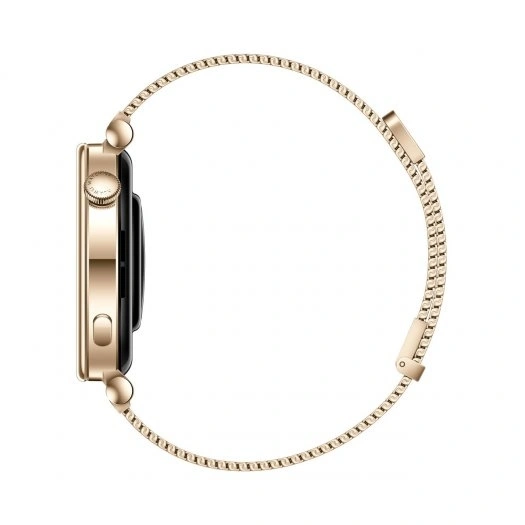 Умные часы Huawei Watch GT 4 41mm, Светло-золотой/Светло-золотой ремешок с миланским плетением (ARA-B19). Фото 3
