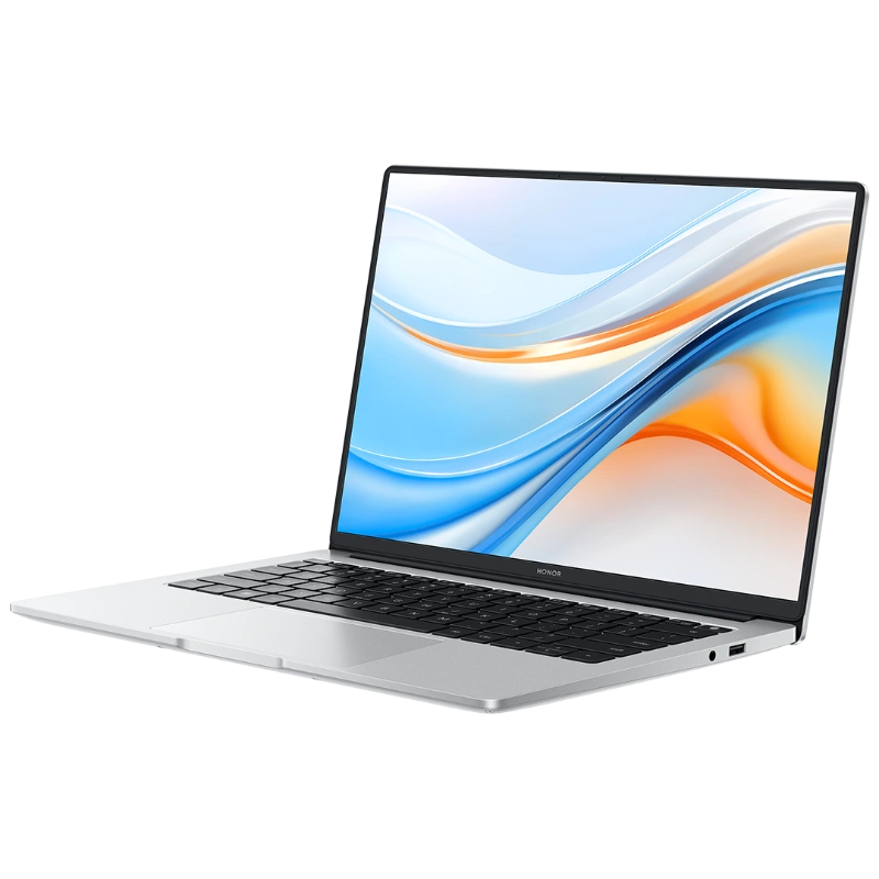 Honor MagicBook X14 Plus Silver (FMI-76) (5301AJMC) (14", Ryzen 7 8845HS, 16ГБ, 512ГБ SSD, AMD Radeon 780M, Windows 11). Фото 4