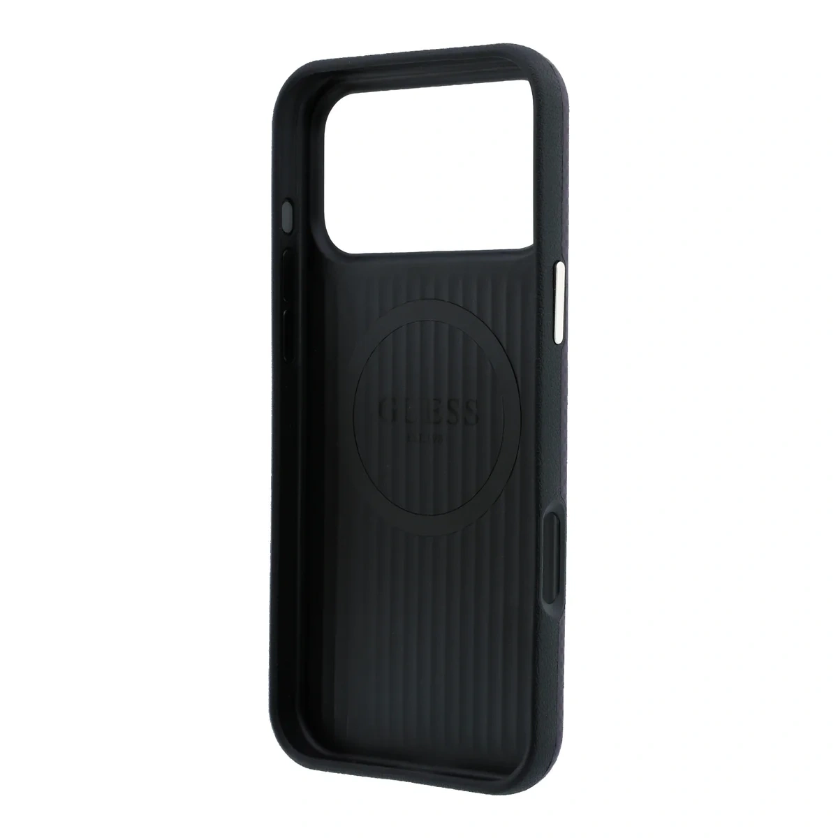 Накладка Guess для iPhone 18 Pro Max / 17 Pro Max PU Carbon SW Triangle Met logo&Cam Hard (MagSafe), Burguny (GUHMP18X6PWKSGTU). Фото 4