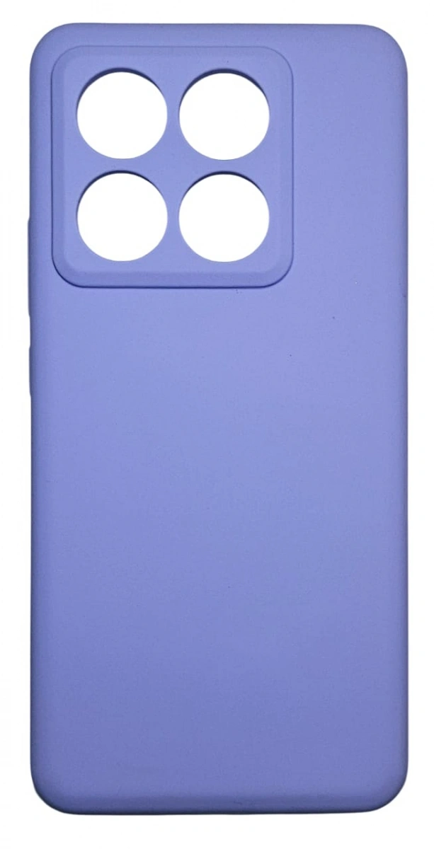 Накладка Silicone Case для Xiaomi 14T Pro, Лиловая. Фото 1