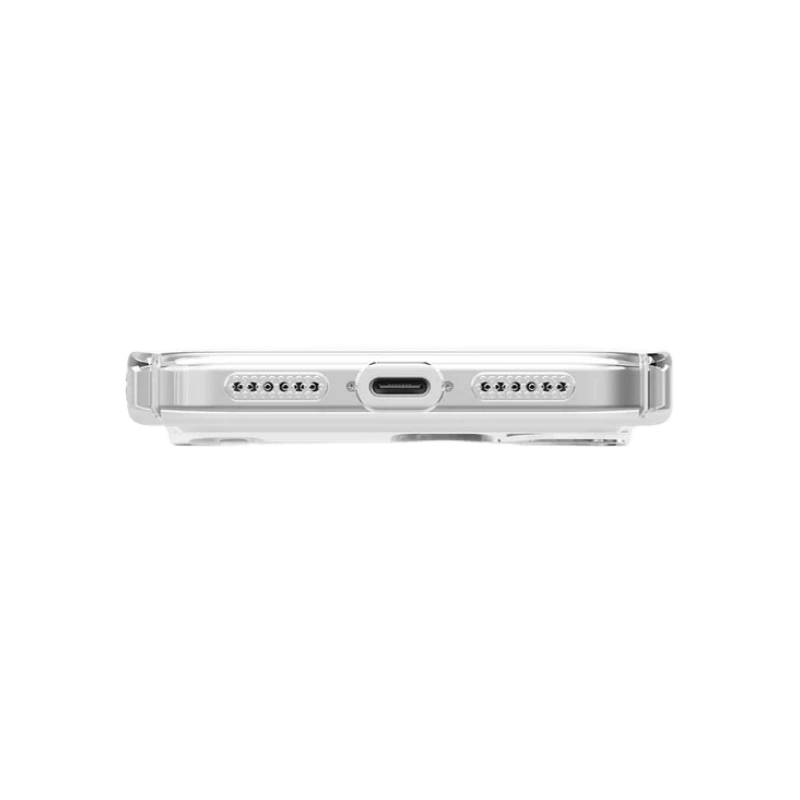 Накладка Uniq AirSuit MagSafe для iPhone 17 Pro, Glossy Clear/White (IP6.3P(2025)-ASMGCLRW). Фото 5