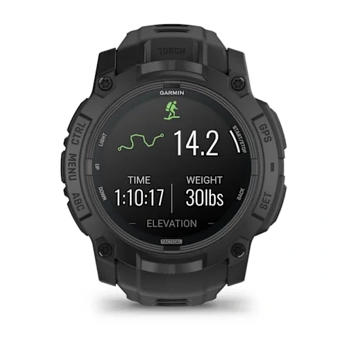 Умные часы Garmin Instinct 3 50mm, Amoled, Tactical Edition, Black with Black Band (010-03020-90). Фото 2