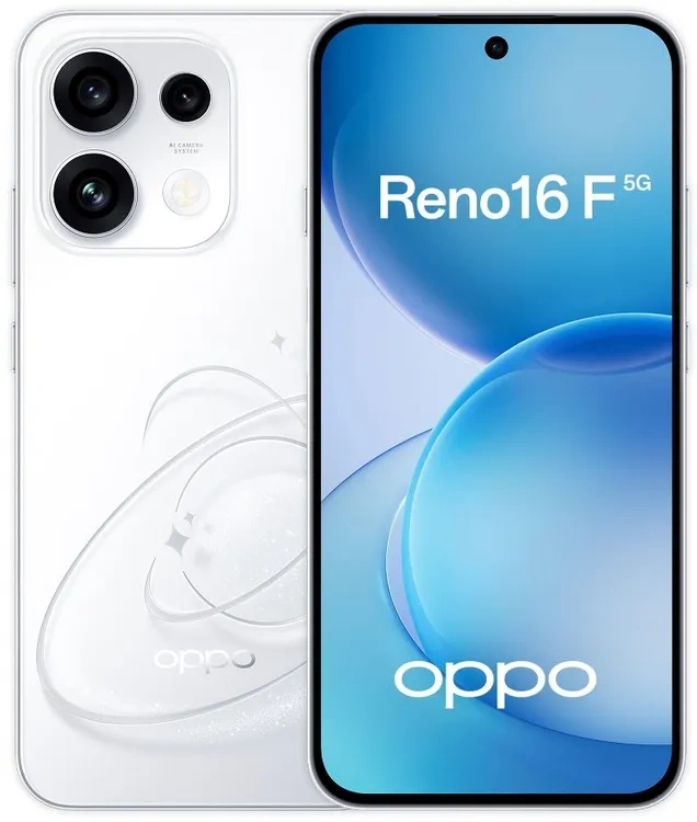 Смартфон Oppo Reno16 F 8/256Гб, Звёздный белый (CPH2859). Фото 1