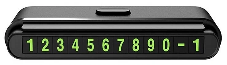 Парковочная карта Hoco One-Click Hidden Signage, Чёрный (CPH19). Фото 1