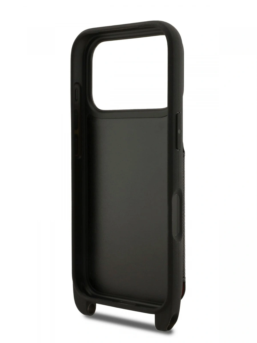 Накладка Lagerfeld для iPhone 17 Pro Max Crossbody cardslot PU Saffiano Autograph Hard, Black (KLHCP17XSAKLCK). Фото 8