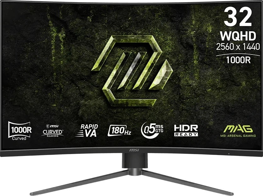 Монитор MSI MAG 325CQPF 180Гц VA 32", Чёрный (9S6-3DC14H-204). Фото 1
